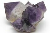 Deep Purple Amethyst Crystal Cluster With Large Crystals #223276-2